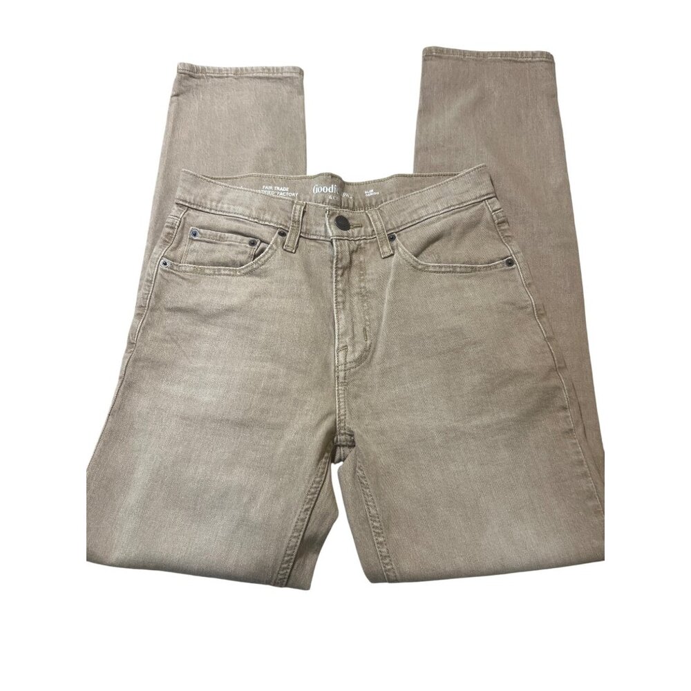 Goodfellow & Co Slim Genido Fair Trade Certified Factory Beige Jeans Size 30x32